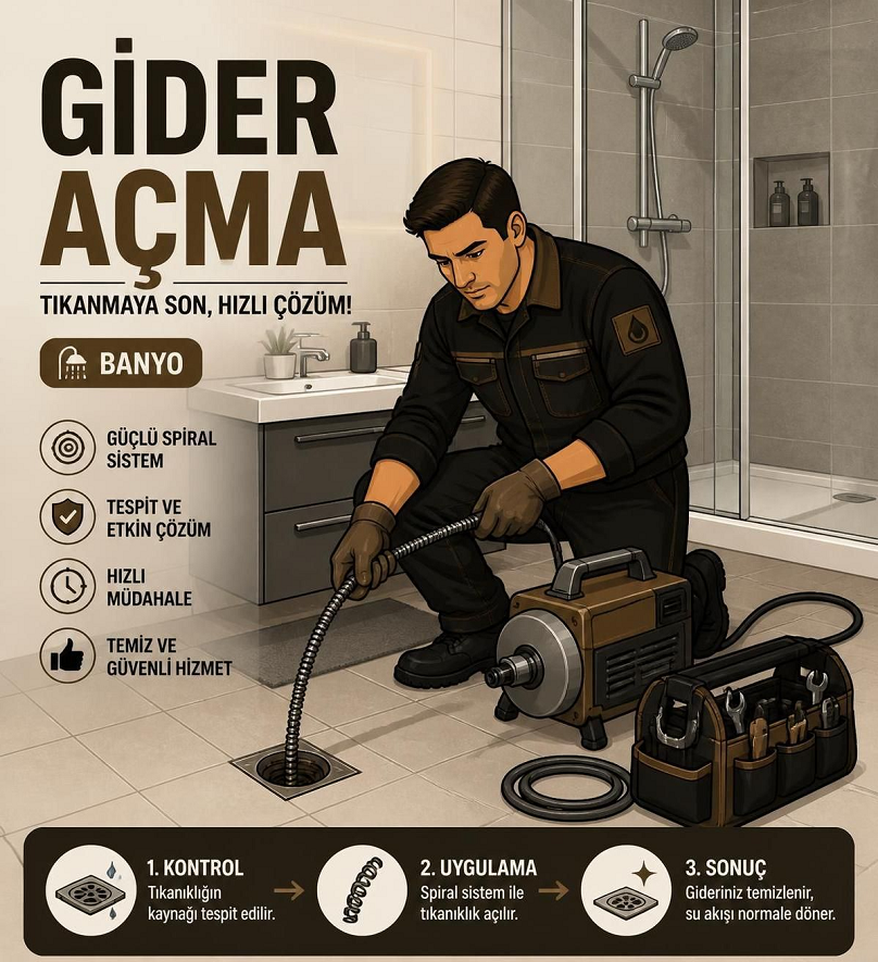 Bodrum tıkanıklık açma, lavabo ve klozet tıkanıklığı